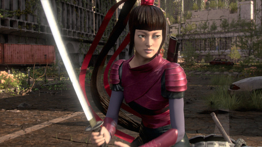 HEROES REBORN -- Miko as Katana Girl (Photo by: NBC)