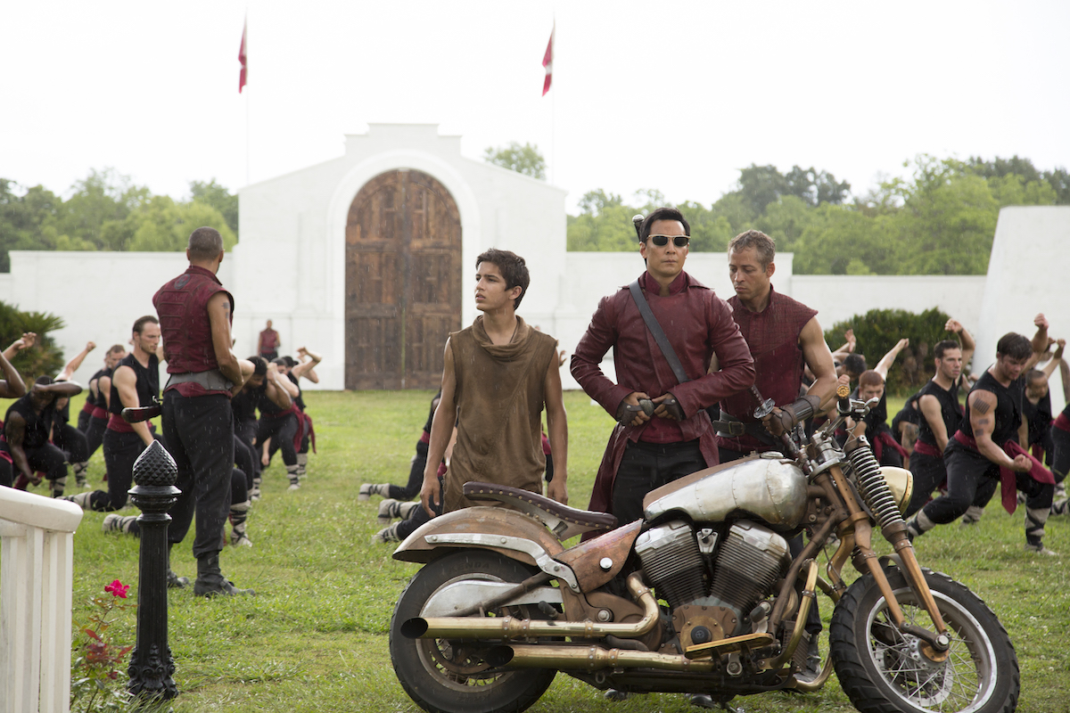 Aramis Knight as M.K. and Daniel Wu as Sunny- Into the Badlands _ Season 1, Episode 3 - Photo Credit: Patti Perret/AMC